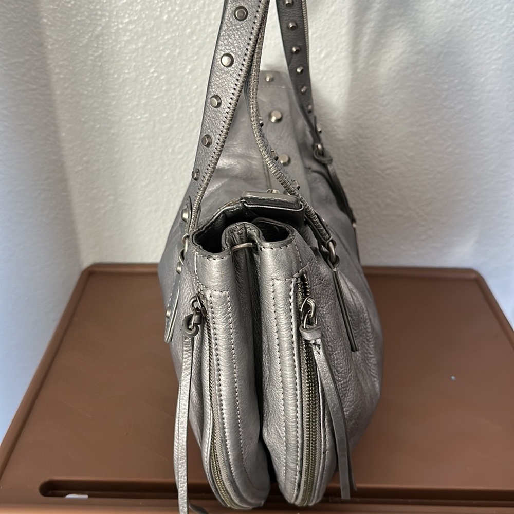 Botkier 'Sophia' Large Silver Satchel Handbag - Picture 4 of 9